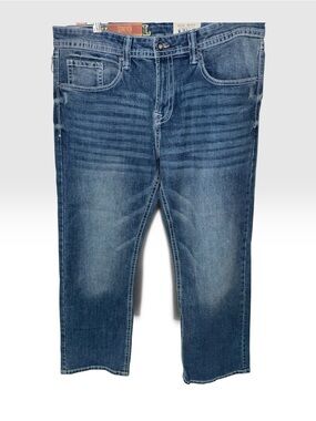 TK Axel Men's Blue Stretch Slim Bootcut Jeans. Sz 36/32